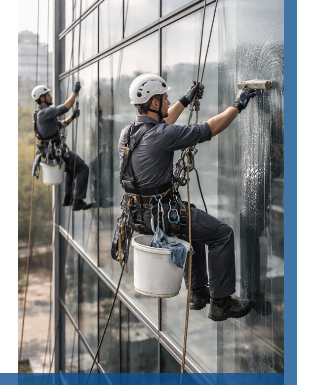 Мойка сплошного остекления в Сегеже, заказать от 312 р.| ВЫСОТНИК-Сгж