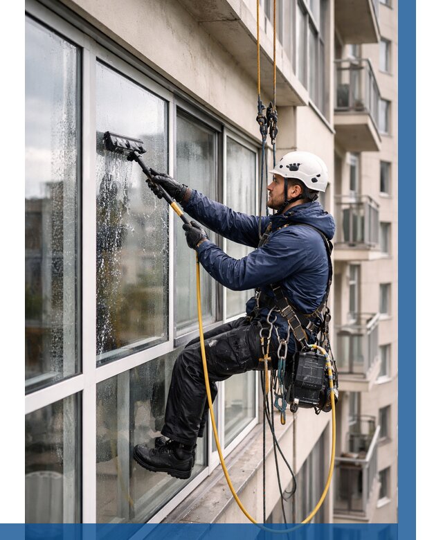 Мойка балконного остекления в Сегеже от 3642 р. | ВЫСОТНИК-Сгж