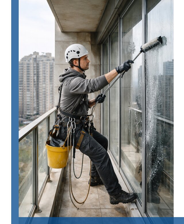 Профессиональная мойка балконного остекления в Сегеже