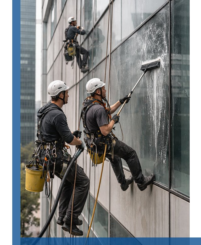 Профессиональная высотная мойка фасадов зданий в Сегеже