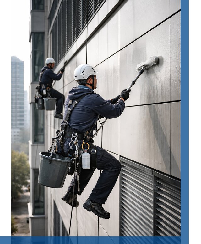 Мойка вентилируемого фасада в Сегеже от 260 р. | ВЫСОТНИК-Сгж