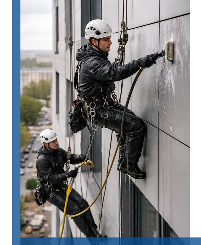 Профессиональная мойка фасада из композита в Сегеже