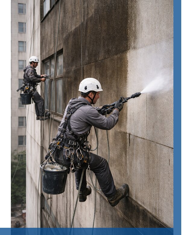 Очистка фасада от копоти в Сегеже от 260 р. | ВЫСОТНИК-Сгж