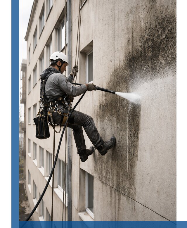 Профессиональная очистка фасадов от плесени в Сегеже