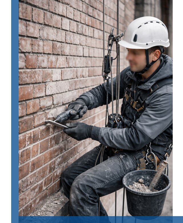 Расшивка кирпичных швов фасадов и стен, ремонт в Сегеже