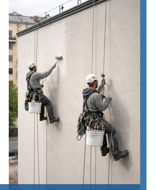 Покраска оштукатуренного фасада в Сегеже от 333 р. | ВЫСОТНИК-Сгж