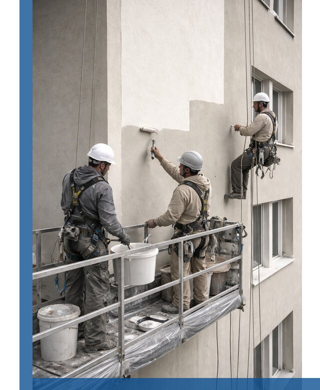 Покраска оштукатуренного фасада в Сегеже под ключ с гарантией