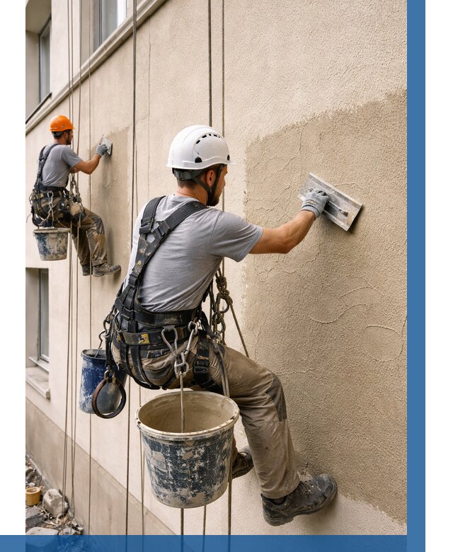 Декоративная штукатурка фасада в Сегеже от 1249 р. | ВЫСОТНИК-Сгж