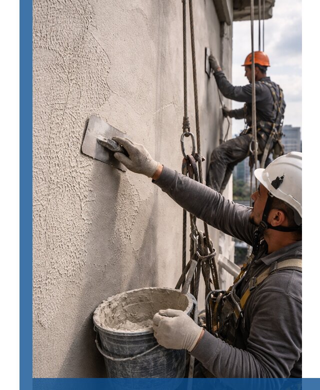 Декоративная штукатурка фасада с утеплением и защитой в Сегеже