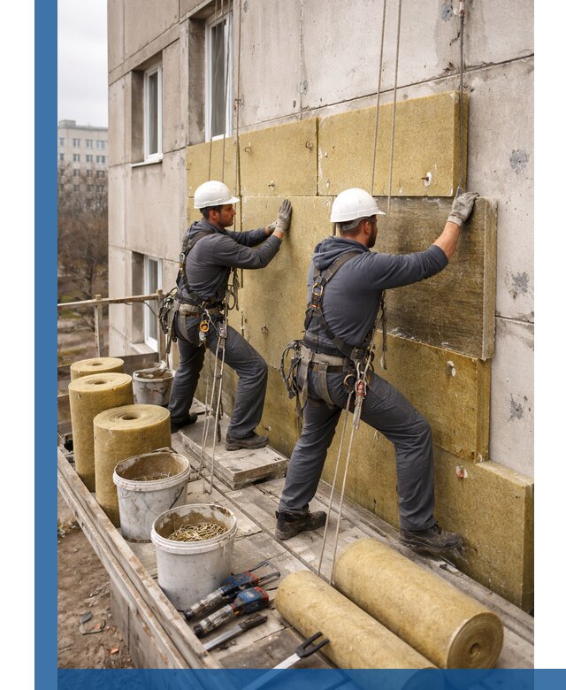 Утепление фасада минватой в Сегеже под ключ с гарантией