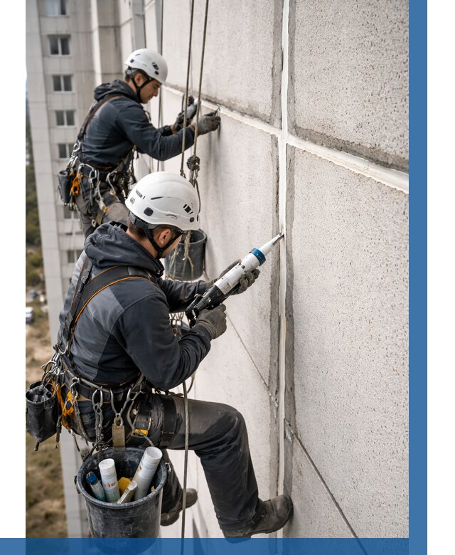 Герметизация межпанельных швов в Сегеже от 728 р. | ВЫСОТНИК-Сгж