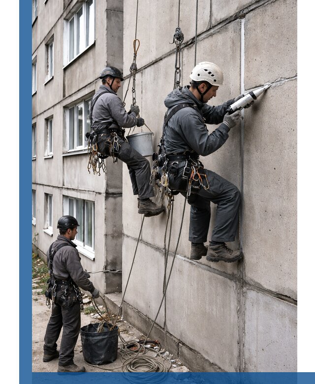 Герметизация межпанельных швов в Сегеже с гарантией герметичности