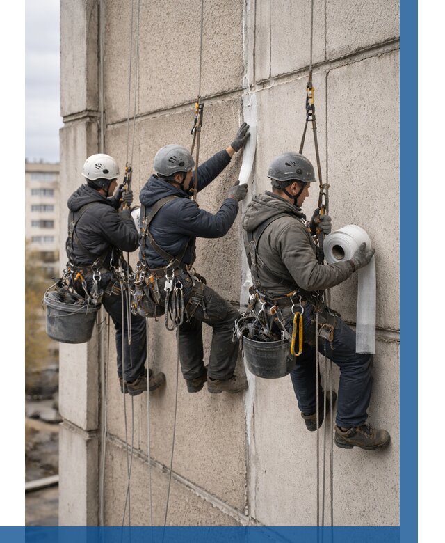 Ремонт межпанельных швов в Сегеже от 780 р. | ВЫСОТНИК-Сгж