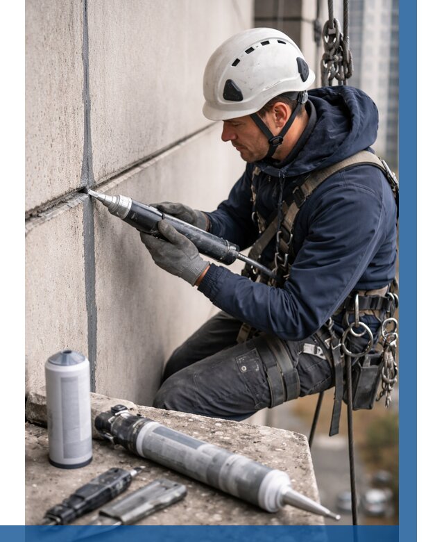 Вторичная герметизация швов в Сегеже от 468 р. | ВЫСОТНИК-Сгж