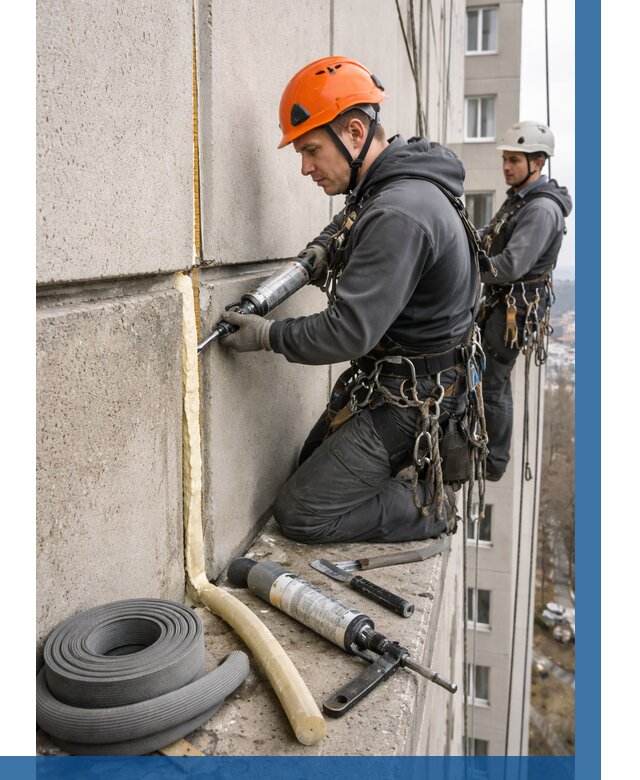 Теплый шов межпанельные швы в Сегеже от 728 р. | ВЫСОТНИК-Сгж