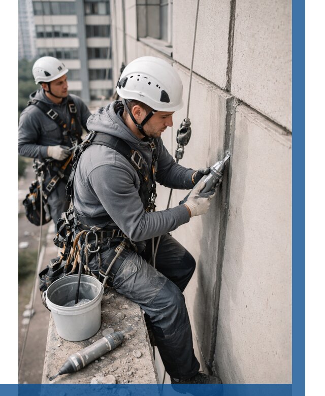 Ремонт деформационных швов здания в Сегеже от 1041 р. | ВЫСОТНИК-Сгж