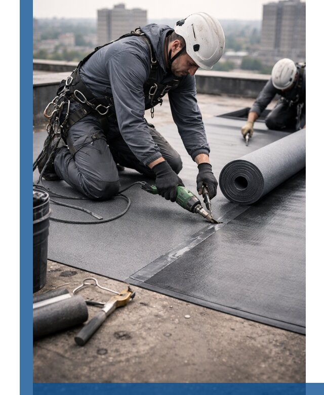 Ремонт мягкой кровли в Сегеже с выездом промальпинистов