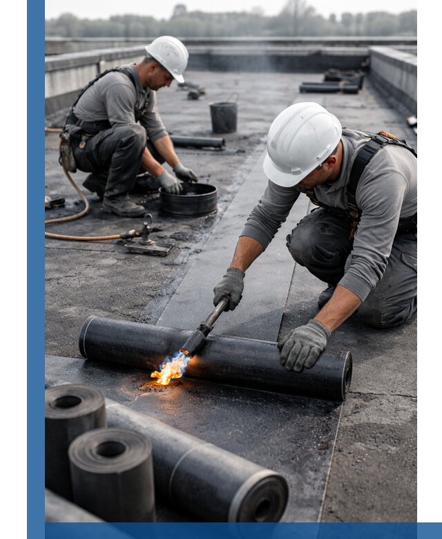 Ремонт рулонной кровли в Сегеже герметизация и восстановление