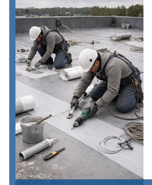 Ремонт мембранной кровли в Сегеже качественно и с гарантией