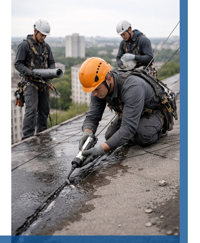 Устранение протечек кровли в Сегеже от 12486 р. | ВЫСОТНИК-Сгж