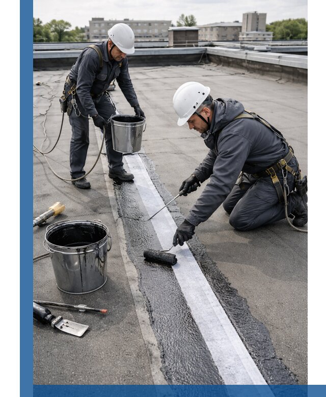 Гидроизоляция кровли мастикой в Сегеже надежная защита