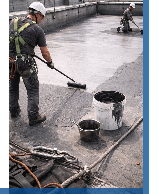 Гидроизоляция кровли жидкой резиной в Сегеже от 520 р. | ВЫСОТНИК-Сгж