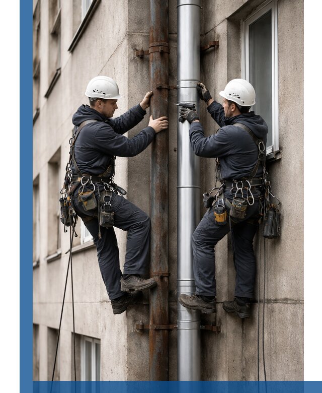 Замена водосточных труб в Сегеже: монтаж и демонтаж под ключ