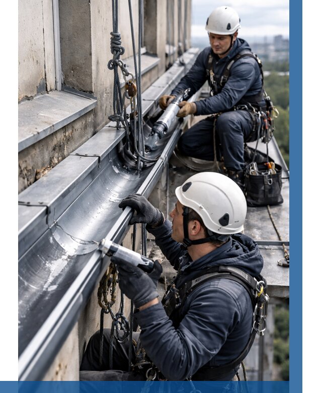 Ремонт водосточных желобов в Сегеже от 6763 р. | ВЫСОТНИК-Сгж