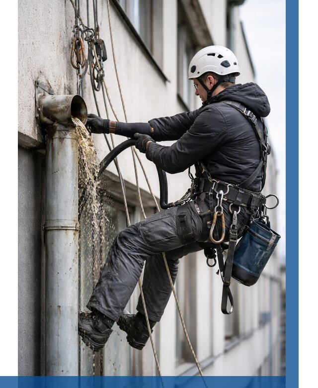 Прочистка водосточных труб в Сегеже от 3642 р. | ВЫСОТНИК-Сгж
