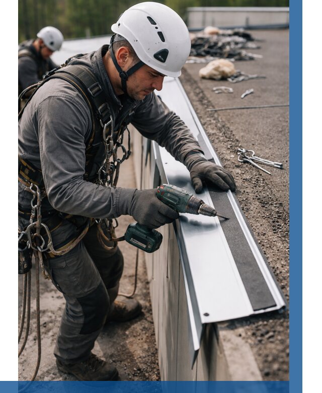 Монтаж капельника на кровле в Сегеже от 312 р. | ВЫСОТНИК-Сгж