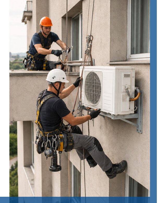 Монтаж внешнего блока кондиционера в Сегеже от 6763 р. | ВЫСОТНИК-Сгж