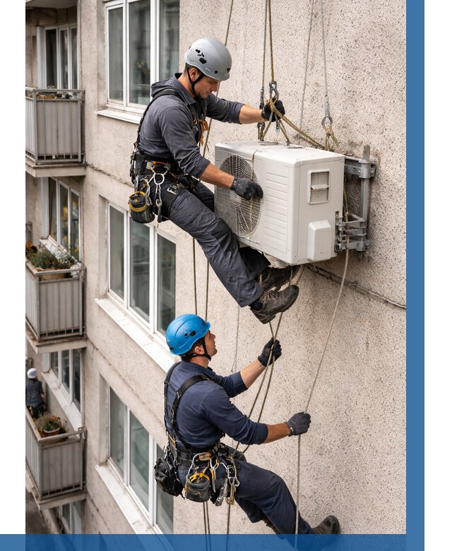 Перенос внешнего блока кондиционера в Сегеже от 9365 р.| ВЫСОТНИК-Сгж