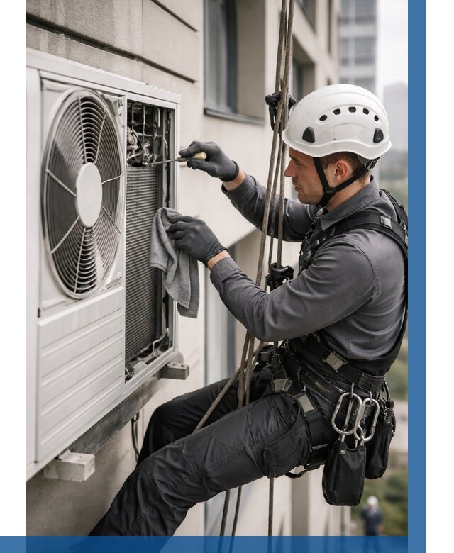 Обслуживание внешнего блока кондиционера в Сегеже от 2809 р.ВЫСОТНИК-Сгж