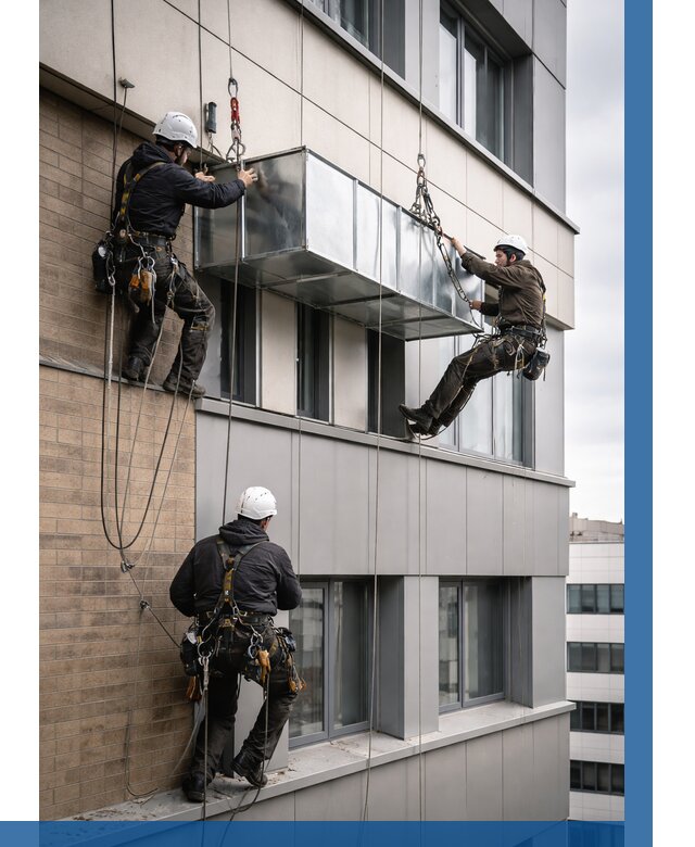 Монтаж воздуховодов на фасаде в Сегеже от 1561 р. | ВЫСОТНИК-Сгж