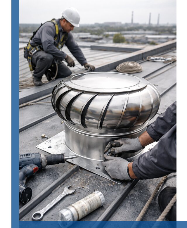 Установка дефлекторов на кровле в Сегеже профессионально