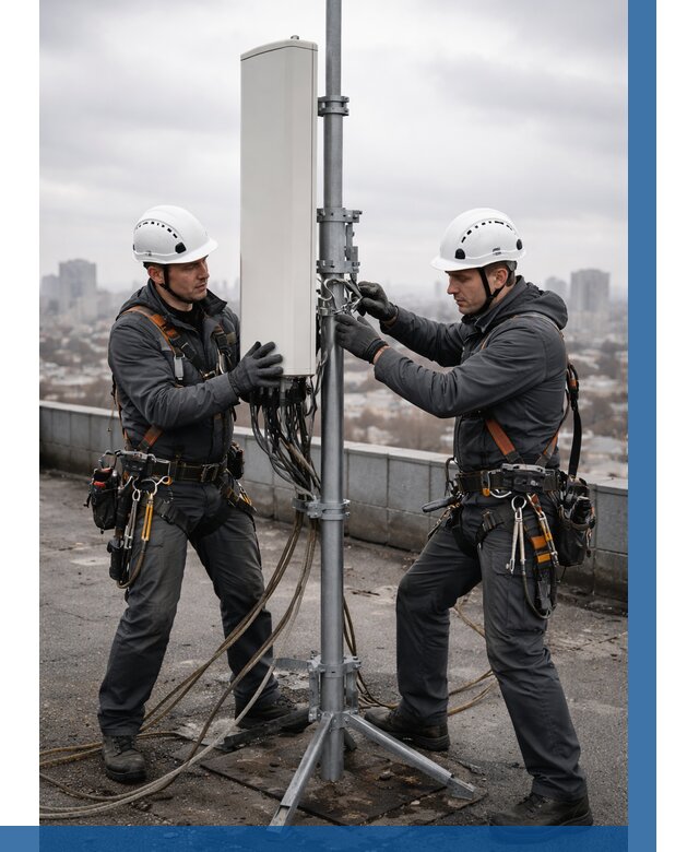 Монтаж антенн связи на крыше в Сегеже от 8844 р. | ВЫСОТНИК-Сгж