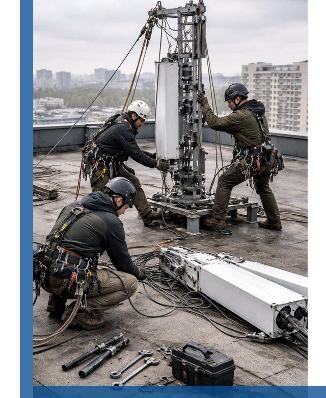 Демонтаж антенн на крыше зданий в Сегеже с гарантией