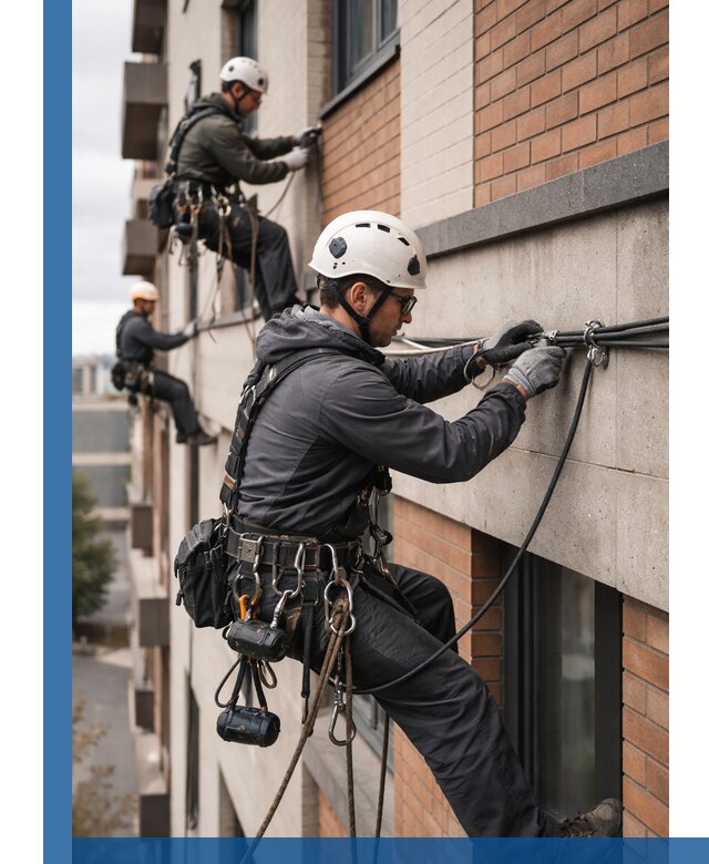 Крепление кабеля на фасаде монтаж и крепеж в Сегеже