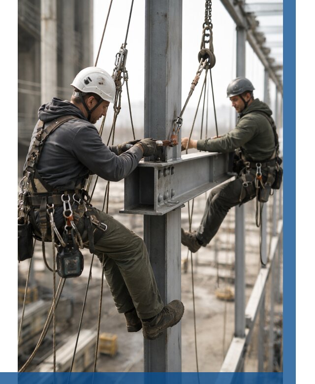 Монтаж металлоконструкций на высоте в Сегеже от 3642 р. | ВЫСОТНИК-Сгж