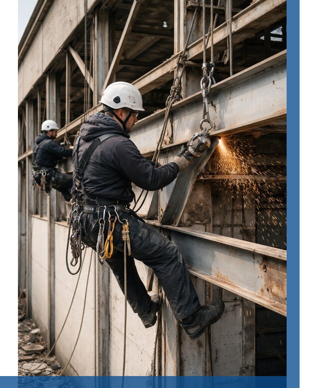 Демонтаж металлоконструкций на высоте в Сегеже от 6763р. |ВЫСОТНИК-Сгж