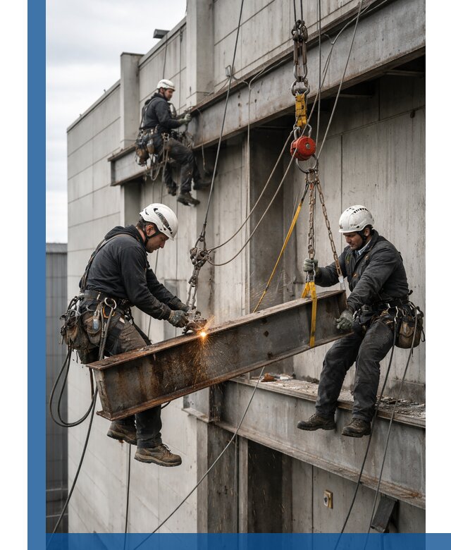 Демонтаж металлоконструкций на высоте в Сегеже под ключ