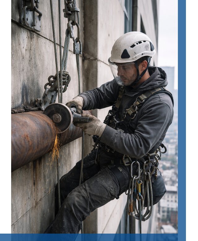 Резка металла на высоте в Сегеже по цене от 4682 р. | ВЫСОТНИК-Сгж