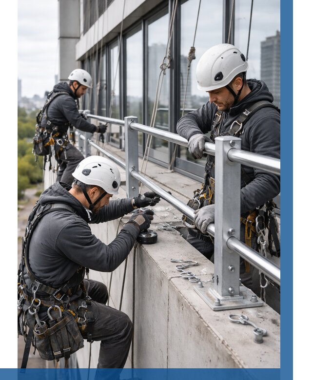 Монтаж ограждений на высоте в Сегеже, от 1249 р. | ВЫСОТНИК-Сгж