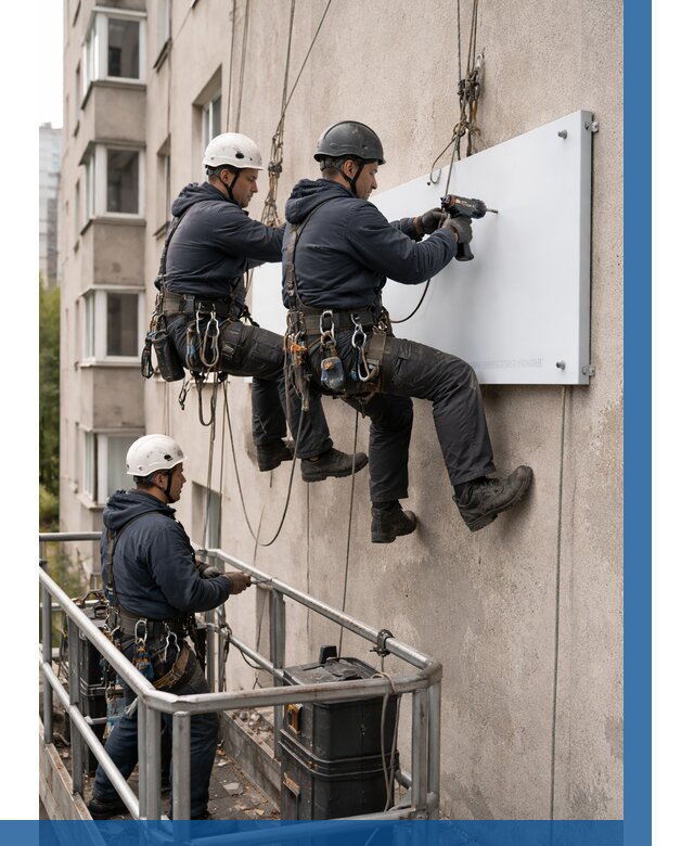 Монтаж табличек и указателей в Сегеже от 3642 р. | ВЫСОТНИК-Сгж