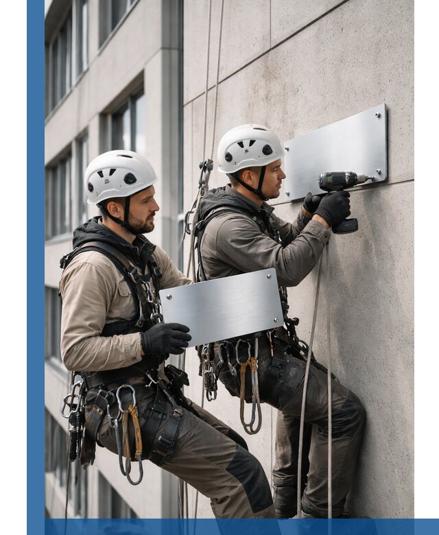 Монтаж табличек и указателей в Сегеже для зданий и сооружений