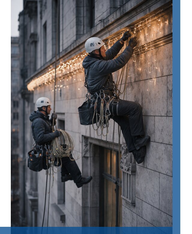 Монтаж новогодней иллюминации в Сегеже от 8844 р. | ВЫСОТНИК-Сгж