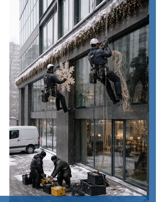 Демонтаж новогоднего оформления в Сегеже от 5723 р. | ВЫСОТНИК-Сгж