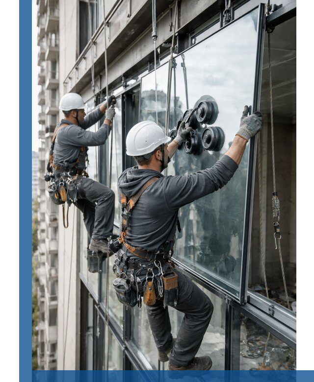 Витражное остекление фасадов и лоджий в Сегеже под ключ