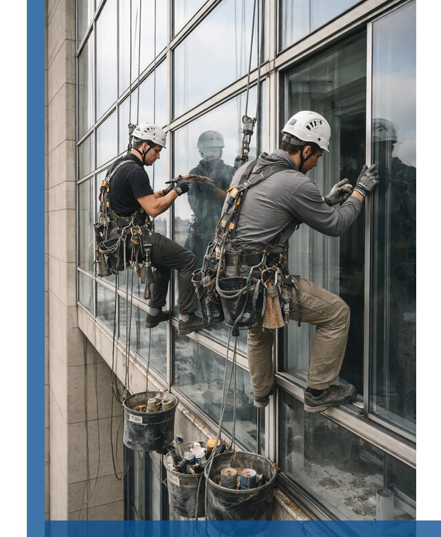 Ремонт витражных конструкций и фасадного остекления в Сегеже