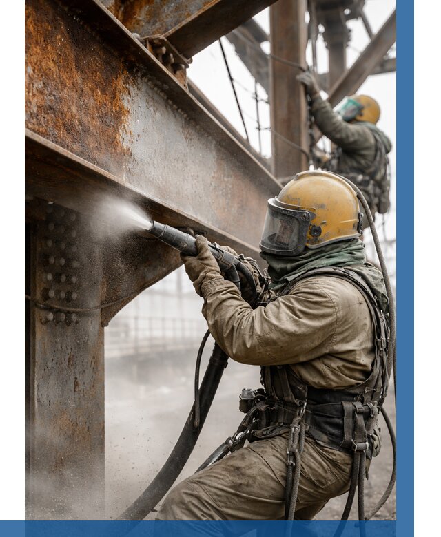 Пескоструйная очистка металлоконструкций в Сегеже по 624 р.  ВЫСОТНИК-Сгж